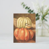 カボチャ及び《鳥》アメリカゴガラ ポストカード (スタンド正面)