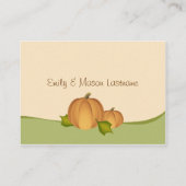 カボチャ収穫シャワーレジストリ エンクロージャーカード (裏面)