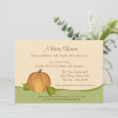 カボチャ収穫ベビーシャワー 招待状 (スタンド正面)