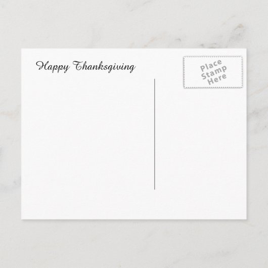 カボチャ収穫 – はがき (裏面)