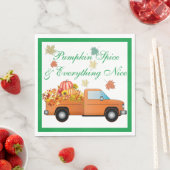 カボチャ収穫 スタンダードランチョンナプキン (インサイチュ)