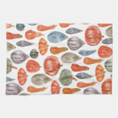 カボチャ収集水色キッチンタオル キッチンタオル (横)