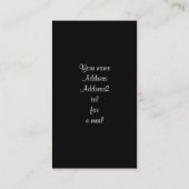 カボチャ名刺のパグの子犬 名刺 (裏面)