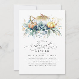 カボチャ多肉植物グリーンリー秋リハーサルディナー 招待状