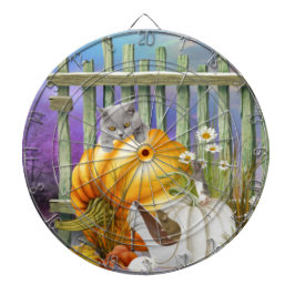 カボチャ失ったパッチの白い靴はコラージュ ダーツボード