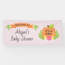 カボチャ女の子の赤ちゃんシャワーだ