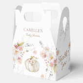 カボチャ女の子ベビーシャワー フェイバーボックス (オープン)