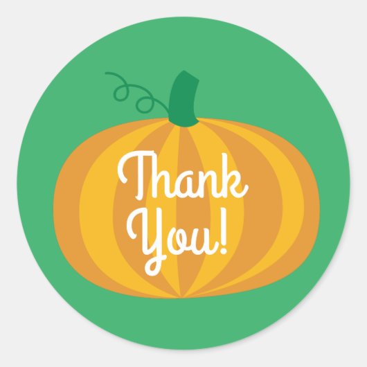 カボチャ子供の誕生日パーティー ラウンドシール (正面)