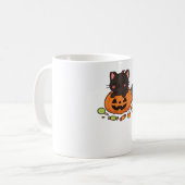 カボチャ子猫パレードエッセンシャルTシャツ コーヒーマグカップ (正面左)
