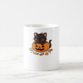 カボチャ子猫パレードエッセンシャルTシャツ コーヒーマグカップ (中央)
