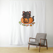 カボチャ子猫パレードエッセンシャルTシャツ タペストリー (インサイチュ)