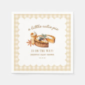 カボチャ小さなかわいこちゃんパイは途中の赤ちゃんシャワー スタンダードカクテルナプキン (正面)