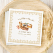 カボチャ小さなかわいこちゃんパイは途中の赤ちゃんシャワー スタンダードカクテルナプキン