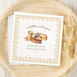 カボチャ小さなかわいこちゃんパイは途中の赤ちゃんシャワー スタンダードカクテルナプキン