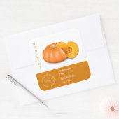 カボチャ小企業ラベル スクエアシール (封筒)