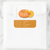 カボチャ小企業ラベル スクエアシール (バッグ)