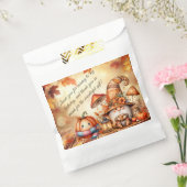 カボチャ山花秋水彩誕生日 フェイバーバッグ (封をした状態)