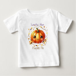 カボチャ山花秋水彩誕生日 ベビーTシャツ