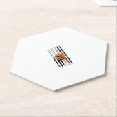 カボチャ州旗 ペーパーコースター (アングル)