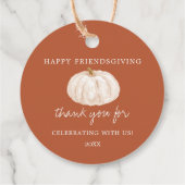 カボチャ幸せな友情ありがとう フェイバータグ (裏面)