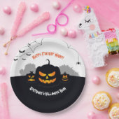 カボチャ幽霊のよく出るパッチ ペーパープレート (パーティー)