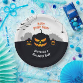 カボチャ幽霊のよく出るパッチ ペーパープレート (パーティー)