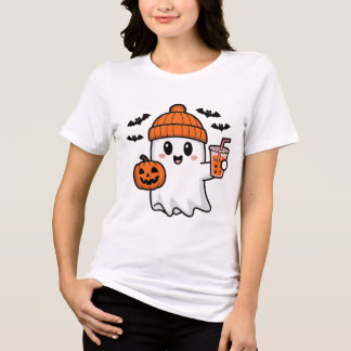 カボチャ幽霊ハロウィーン トライブレンドTシャツ