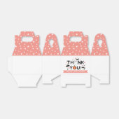 カボチャ幽霊ピンクハロウィーン赤ちゃんシャワーありがとう フェイバーボックス (折り畳みなし)