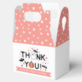 カボチャ幽霊ピンクハロウィーン赤ちゃんシャワーありがとう フェイバーボックス (オープン)