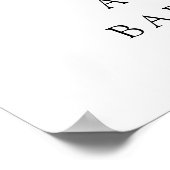 カボチャ弓の秋の歓迎ベビーシャワーパーティー ポスター (角)