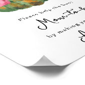 カボチャ弓の赤ちゃんシャワーお母さんが宛先に ポスター (角)