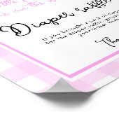 カボチャ弓アーチベイビーシャワーおむつラッフルゲーム ポスター (角)