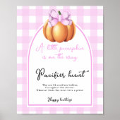 カボチャ弓アーチ赤ちゃんシャワーおしゃぶり狩りゲーム ポスター (正面)