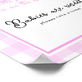 カボチャ弓アーチ赤ちゃんシャワーベビーは甘い ポスター (角)