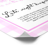 カボチャ弓アーチ赤ちゃんシャワー深夜おむつ ポスター (角)