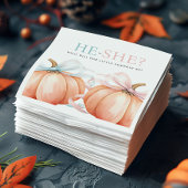 カボチャ弓ピンクブルージェンダーリビール スタンダードカクテルナプキン