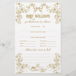 カボチャ弓フローラ赤ちゃんシャワー予測ゲーム