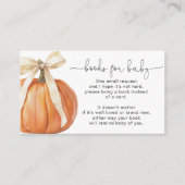 カボチャ弓ブックスベビーカード エンクロージャーカード (正面)