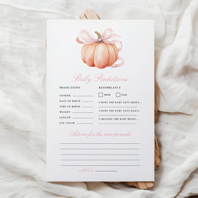 カボチャ弓ベビシャワー予測アドバイスゲーム (クリエイターアップロード済み)