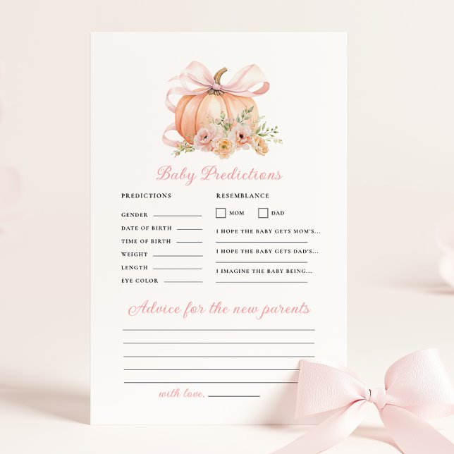 カボチャ弓ベビシャワー予測アドバイスゲーム (クリエイターアップロード済み)