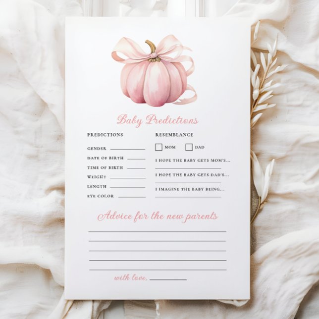 カボチャ弓ベビシャワー予測アドバイスゲーム (クリエイターアップロード済み)