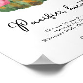 カボチャ弓ベビーシャワーおしゃぶり狩りゲーム ポスター (角)