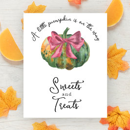 カボチャ弓ベビーシャワースイーツとお菓子 ポスター