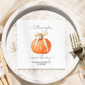 カボチャ弓ベビーシャワーナプキン スタンダードカクテルナプキン