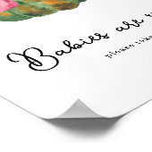 カボチャ弓ベビーシャワーベビーは甘い ポスター (角)