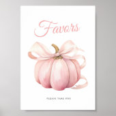 カボチャ弓ベビーシャワー親善卓看板ポスター ポスター (正面)