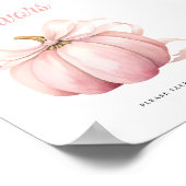 カボチャ弓ベビーシャワー親善卓看板ポスター ポスター (角)