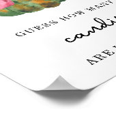 カボチャ弓 – 瓶の中にキャンディーの数 ポスター (角)