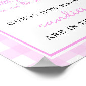 カボチャ弓 – 瓶の中にキャンディーの数 ポスター (角)