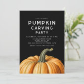 カボチャ彫りのハローウィンパーティ 招待状 (スタンド正面)